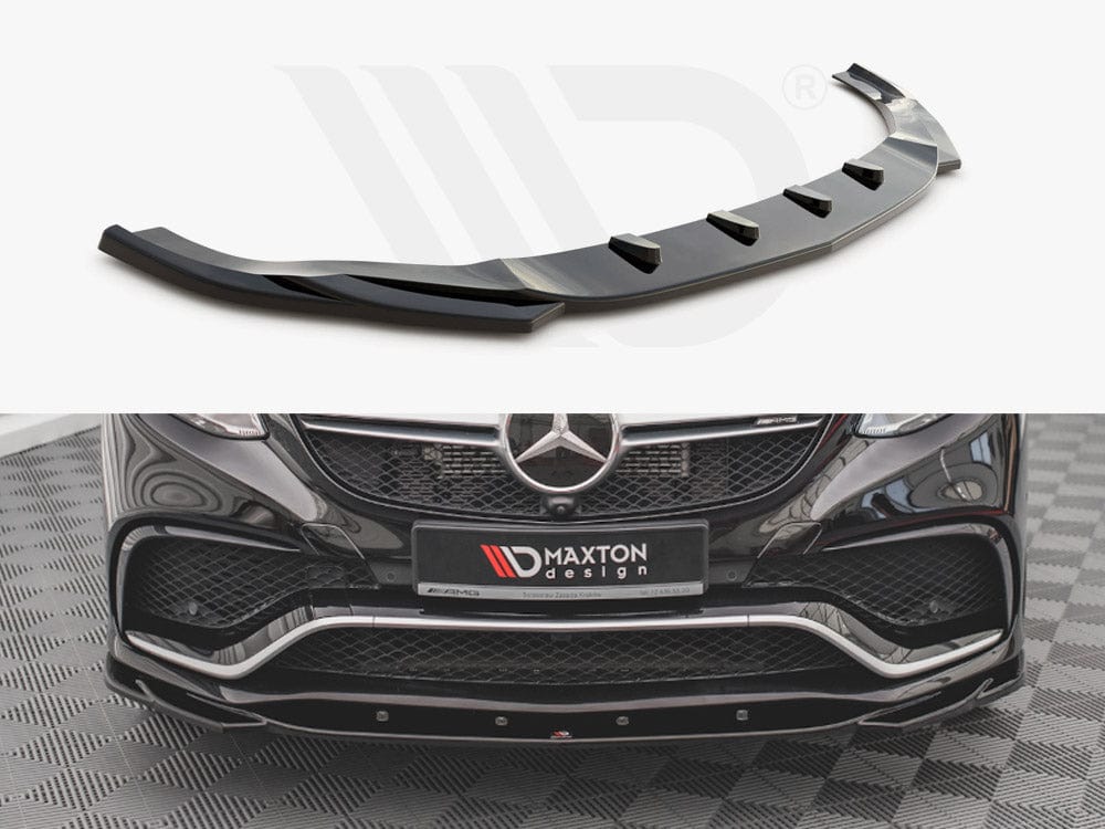 Maxton Design Gloss Black Front Splitter V.2 Mercedes GLE Coupe 63AMG C292 2015-2019 Maxton Design SR