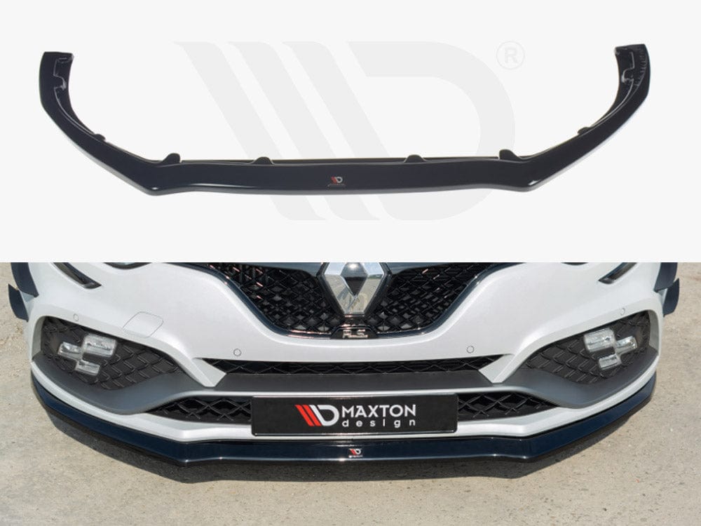 Maxton Design Gloss Black Front Splitter V.2 Renault Megane MK4 RS 2018-2020 Maxton Design SR