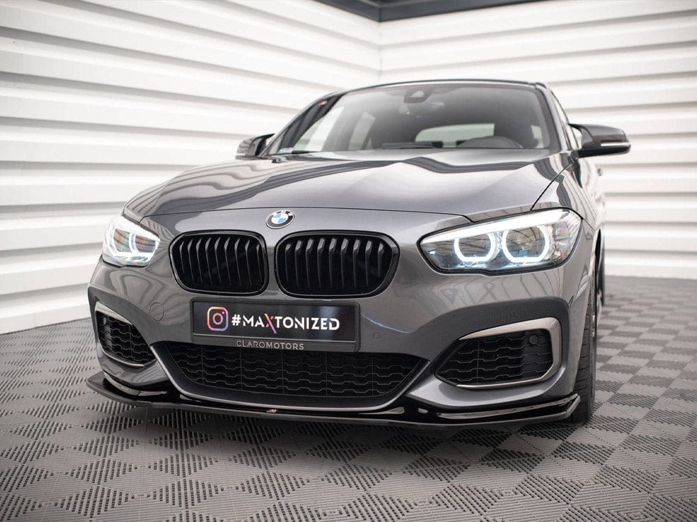 Maxton Design Gloss Black Front Splitter V.3 BMW 1 F20 / F21 Facelift Maxton Design SR