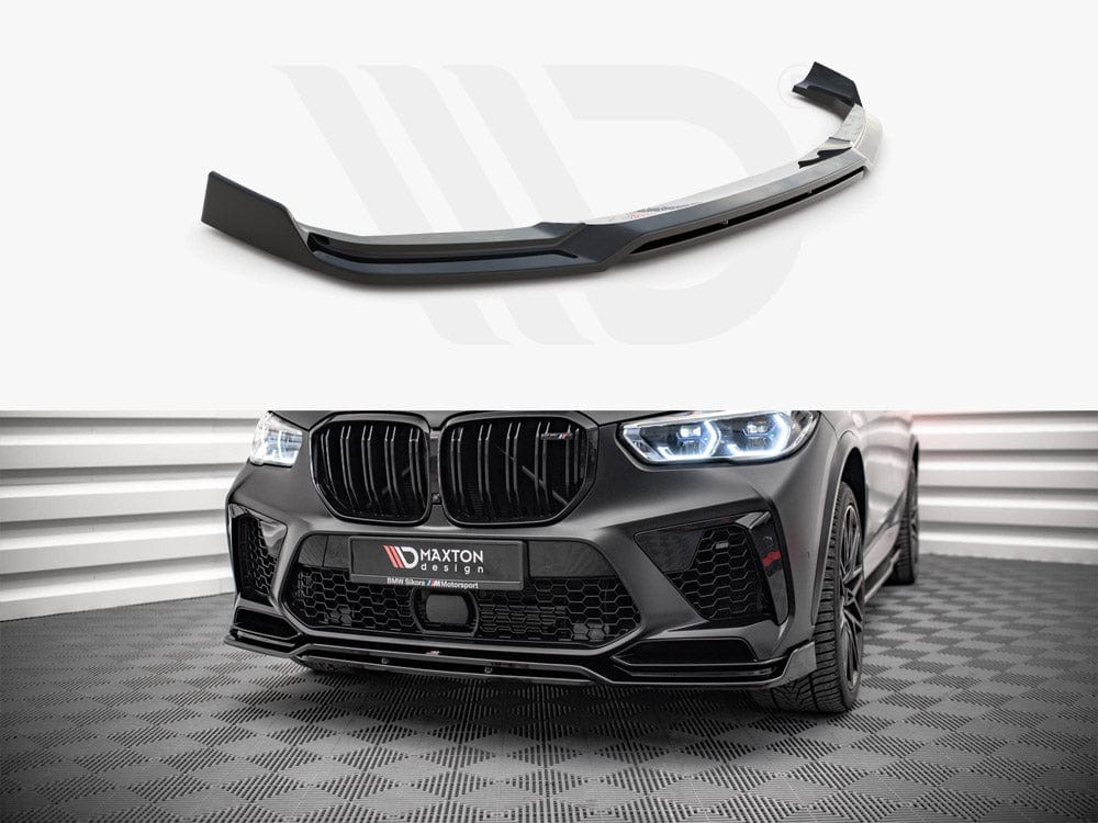 Maxton Design Gloss Black Front Splitter V.3 Bmw X5M F95 2018- Maxton Design SR