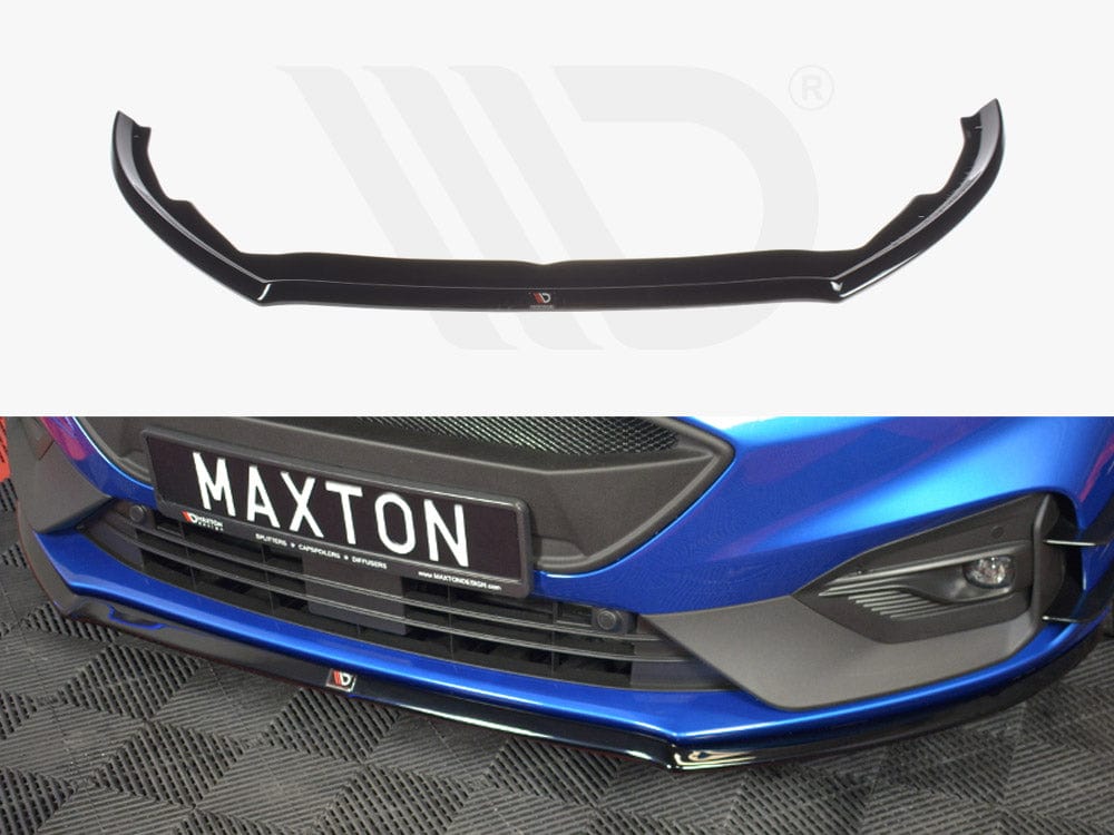 Maxton Design Gloss Black Front Splitter V.3 Ford Focus Mk4 ST / ST-Line Maxton Design SR
