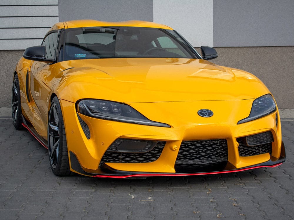 Maxton Design Gloss Black Front Splitter V.3 Toyota Supra MK5 2019- Maxton Design SR