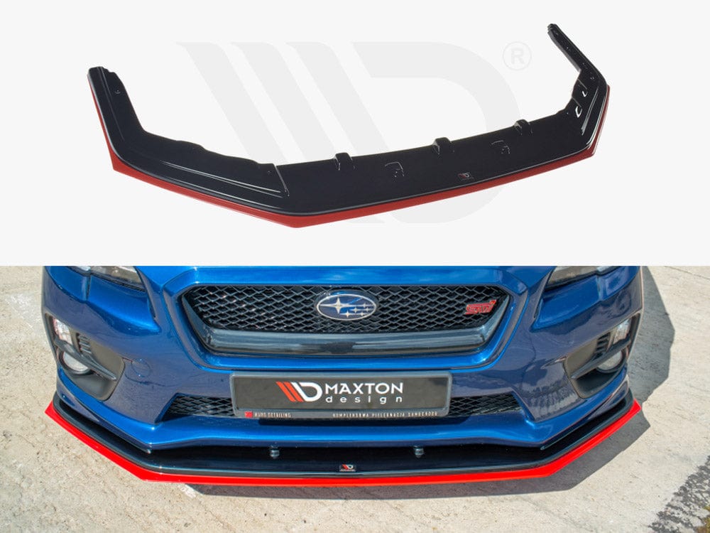 Maxton Design Gloss Black Front Splitter V.4 Subaru WRX STI Maxton Design SR