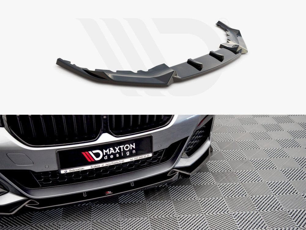 Maxton Design Gloss Black Front Splitter V1 Bmw 5 G30 Facelift M-pack 2020- Maxton Design SR
