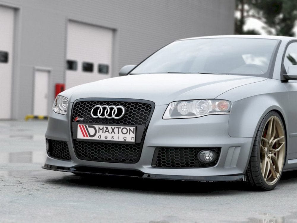 Maxton Design Gloss Black Front Splitter V1AUDI RS4 B7 2006-2008 Maxton Design SR