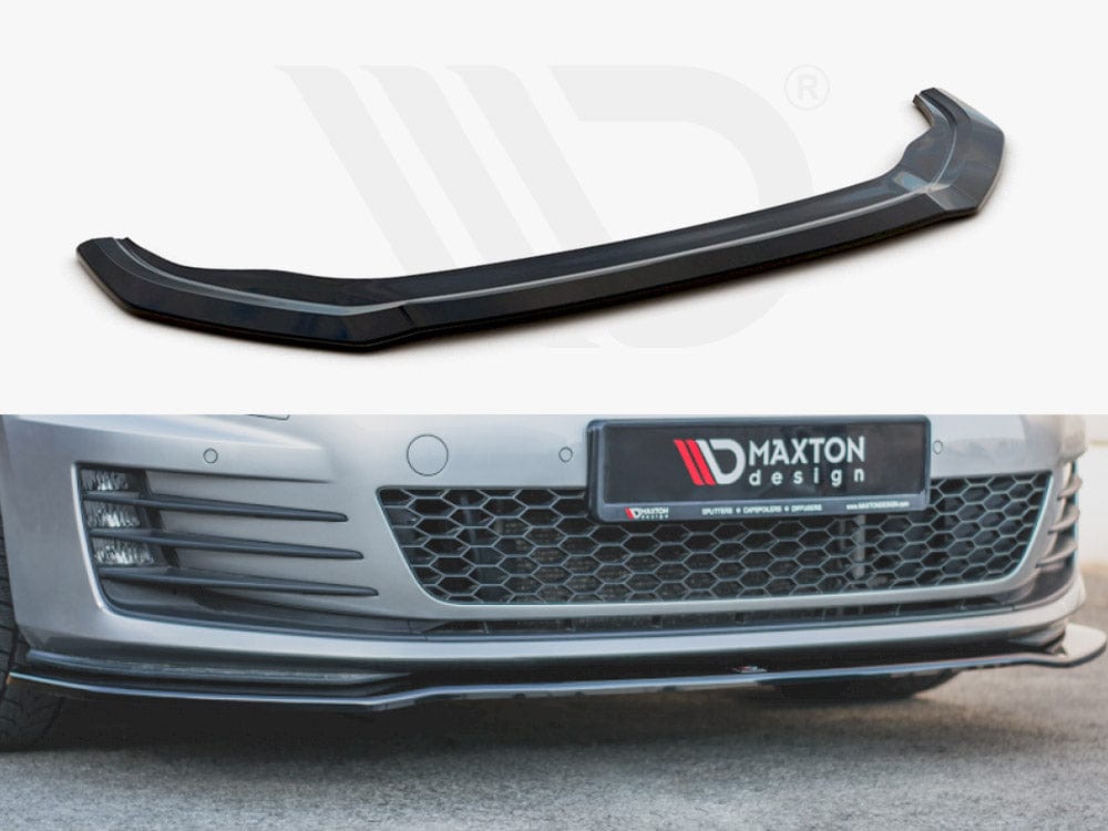 Maxton Design Gloss Black Front Splitter V2 VW Golf 7 GTI 2013-2016 Maxton Design SR