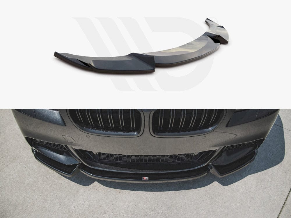 Maxton Design Gloss Black Front Splitter V3 Bmw 5 F10/F11 M-pack 2011-2017 Maxton Design SR