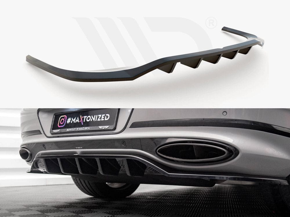 Maxton Design Gloss Black / No Central Rear Splitter (Vertical Bars) Bentley Continental GT Mk3 Maxton Design SR