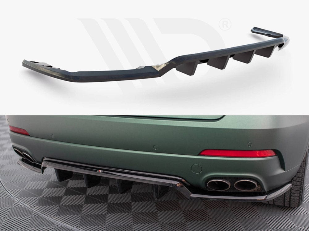 Maxton Design Gloss Black / No Central Rear Splitter (Vertical Bars) Maserati Levante Mk1 Maxton Design SR