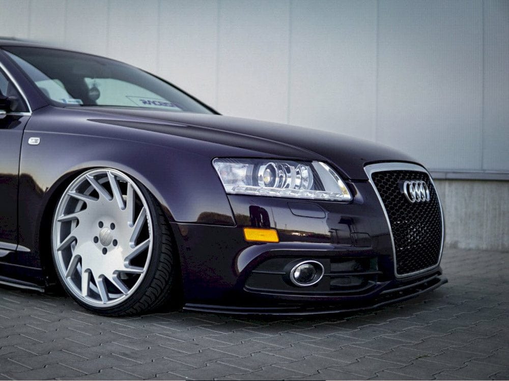 Maxton Design Gloss Black / No Front Splitter Audi A6 C6 S-line Facelift Sedan 2008-2011 Maxton Design SR