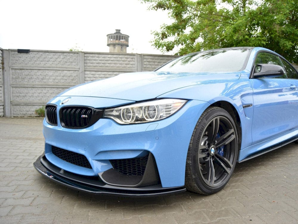 Maxton Design Gloss Black / No Front Splitter Bmw M4 F82 M-performance 2014-20 Maxton Design SR