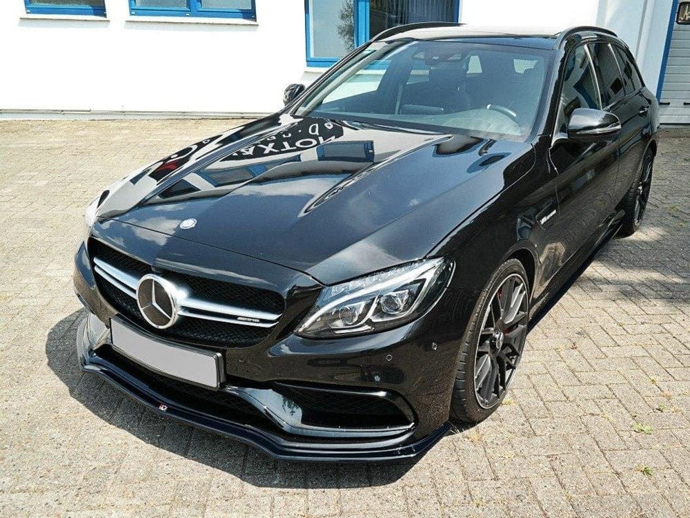 Maxton Design Gloss Black / No Front Splitter V.1 Mercedes C-class S205 63 AMG Estate 2015-2018 Maxton Design SR