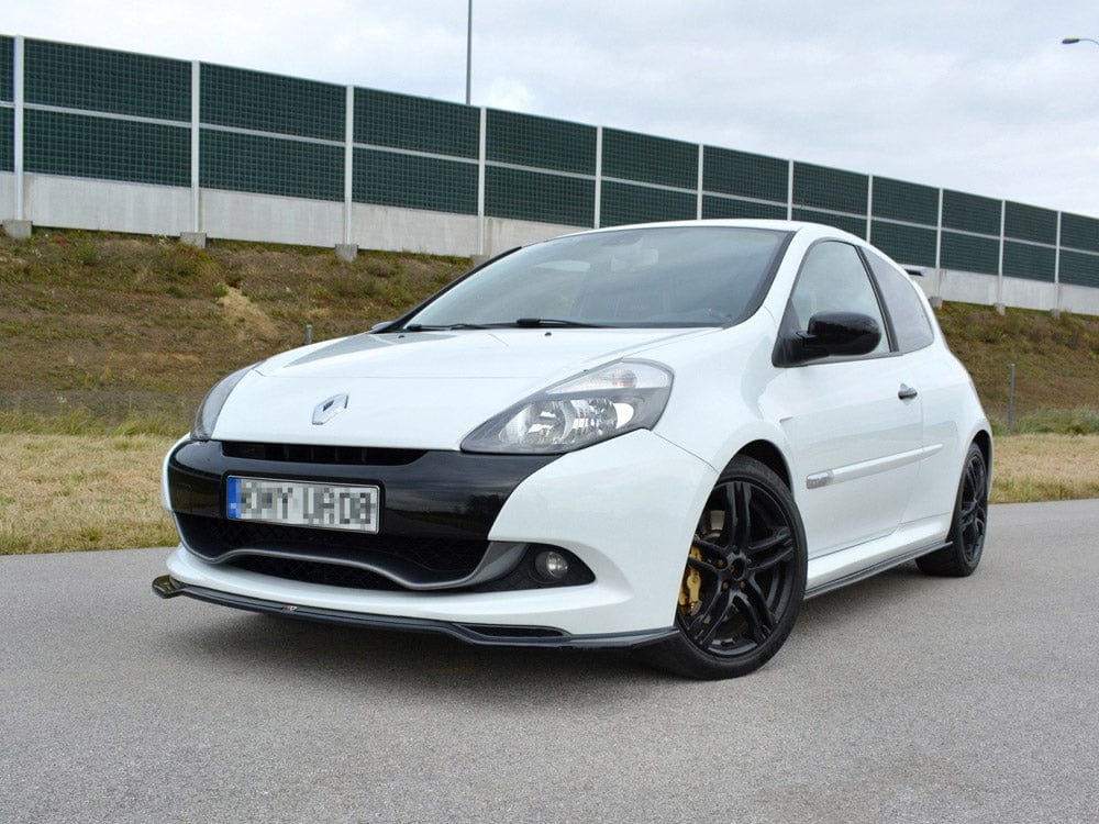 Maxton Design Gloss Black / No Front Splitter V.1 Renault CLIO MK3 RS Facelift 2009-2012 Maxton Design SR