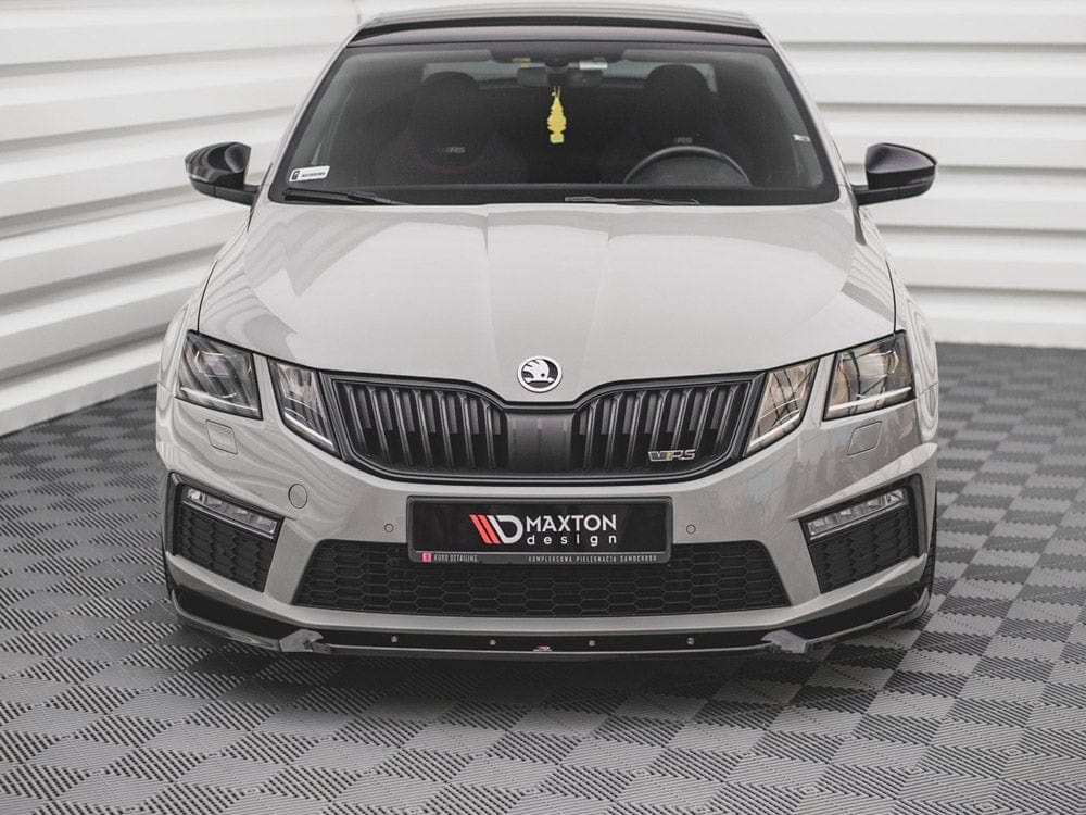Maxton Design Gloss Black / No Front Splitter V.2 Skoda Octavia RS MK3 Facelift 2016-2019 Maxton Design SR