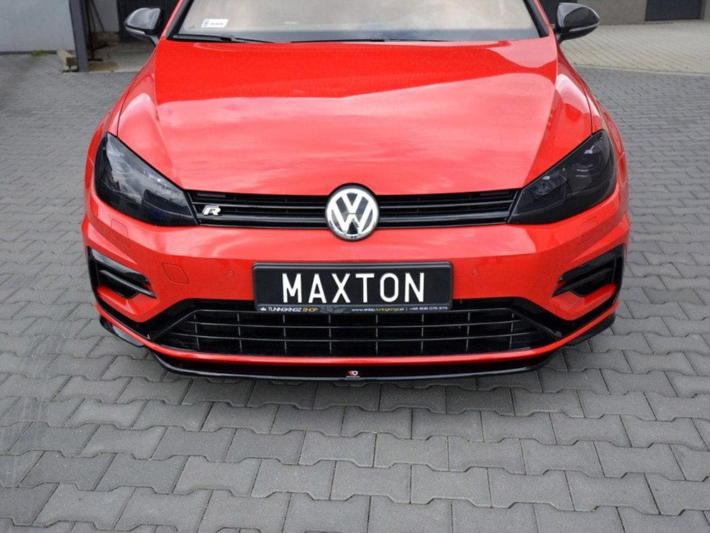 Maxton Design Gloss Black / No Front Splitter V.5 VW Golf 7 R / R-Line Facelift Maxton Design SR