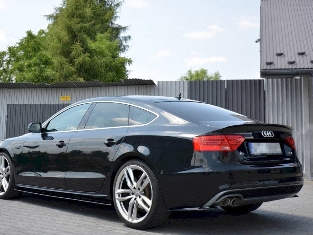 Maxton Design Gloss Black / No Rear Side Splitters Audi A5 S-Line 8T FL Sportback Maxton Design SR
