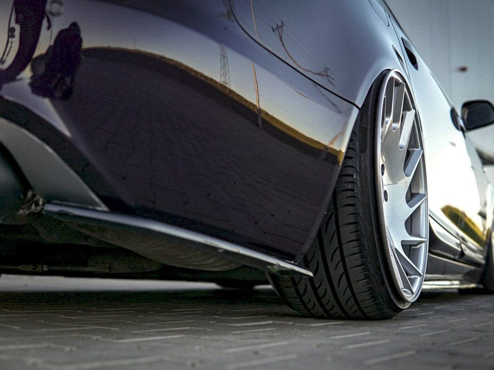 Maxton Design Gloss Black / No Rear Side Splitters Audi A6 C6 S-line Facelift Sedan 2008-2011 Maxton Design SR