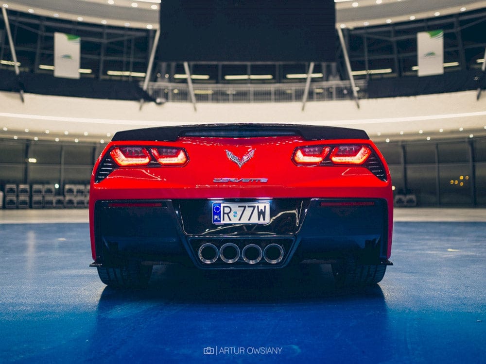 Maxton Design Gloss Black / No Rear Side Splitters Chevrolet Corvette C7 2013-19 Maxton Design SR