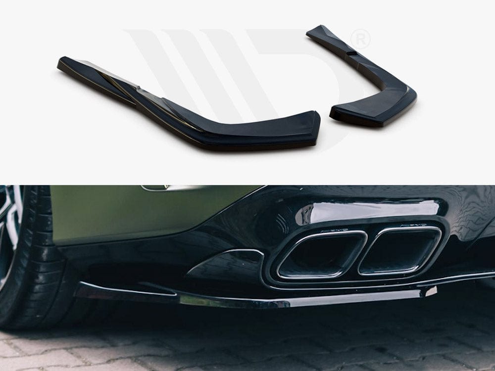 Maxton Design Gloss Black / No Rear Side Splitters Mercedes AMG GT 63S 4-door Coupe 2018-  Maxton Design SR