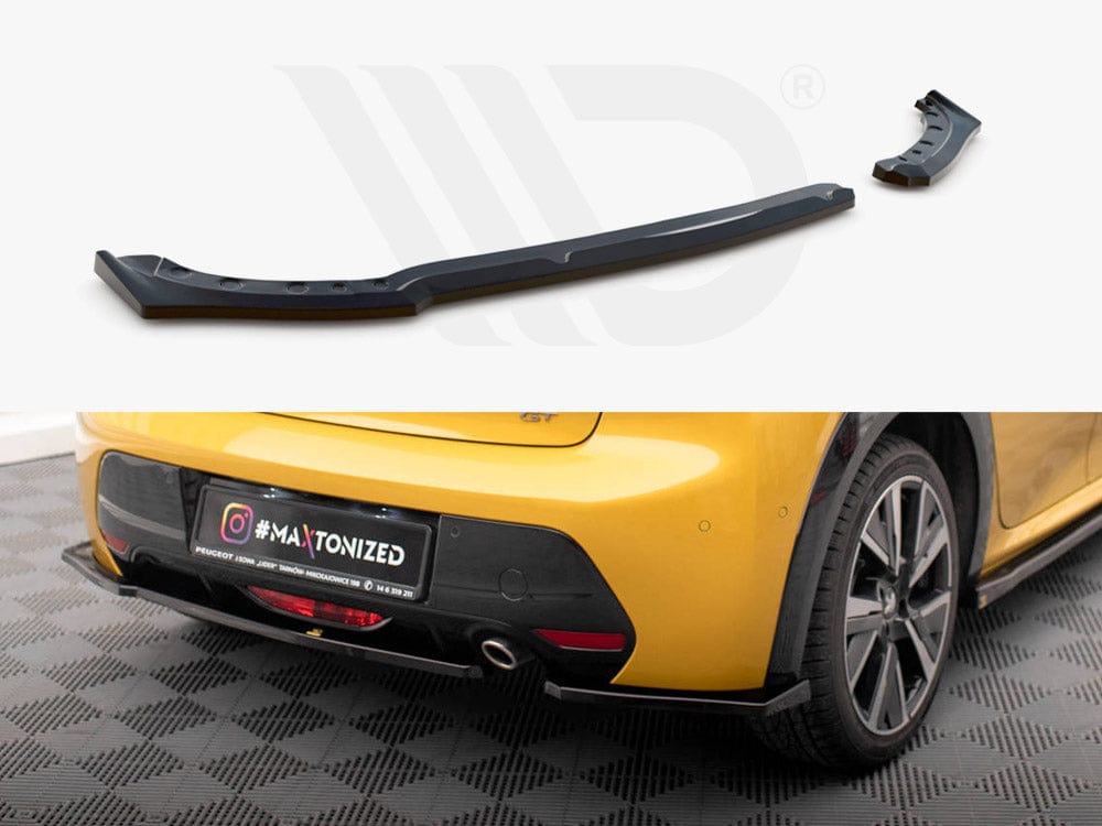 Maxton Design Gloss Black / No Rear Side Splitters Peugeot 208 GT Mk2 Maxton Design SR
