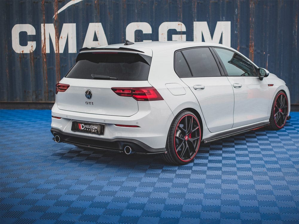 Maxton Design Gloss Black / No Rear Side Splitters VW Golf MK8 GTI 2020- Maxton Design SR