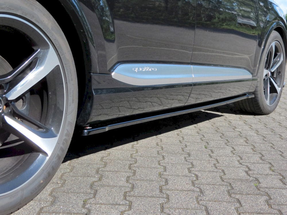 Maxton Design Gloss Black / No Side Skirts Diffusers Audi SQ7/ Q7 S Line MK2 2016-2020 Maxton Design SR