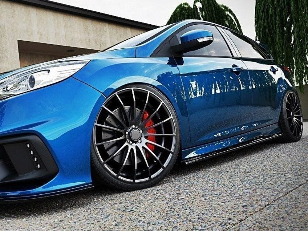 Maxton Design Gloss Black / No Side Skirts Diffusers Ford Focus MK3 ST Facelift Maxton Design SR