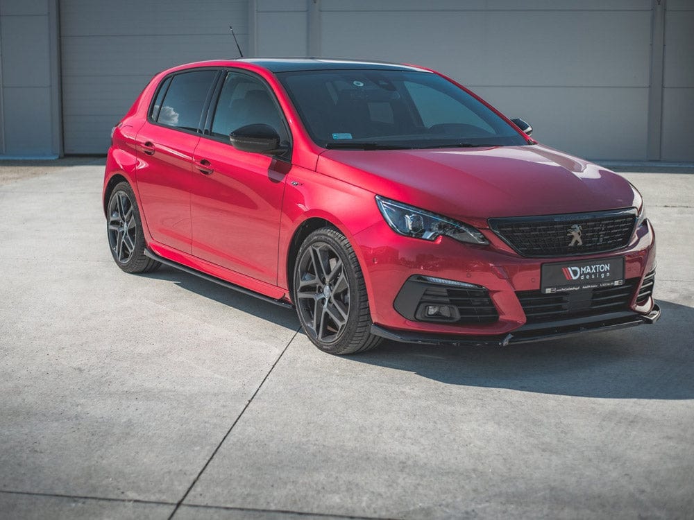 Maxton Design Gloss Black / No Side Skirts Diffusers Peugeot 308 GT MK2 Facelift 2017- Maxton Design SR