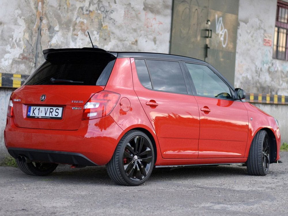 Maxton Design Gloss Black / No Side Skirts Diffusers Skoda Fabia MK2 RS 2010-2014 Maxton Design SR