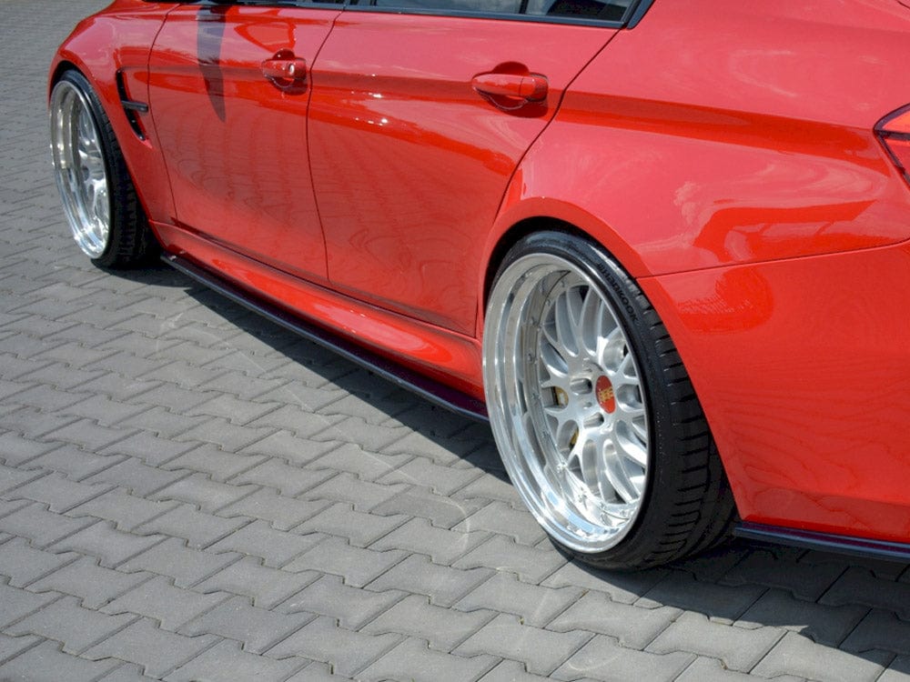 Maxton Design Gloss Black / No Side Skirts Diffusers V.1 Bmw M3 F80 2014-18 Maxton Design SR