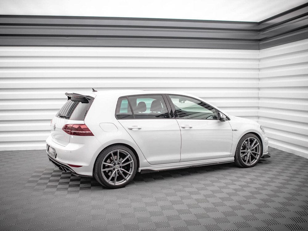 Maxton Design Gloss Black / No Side Skirts Diffusers V.2 VW Golf R MK7 2013-2016 Maxton Design SR