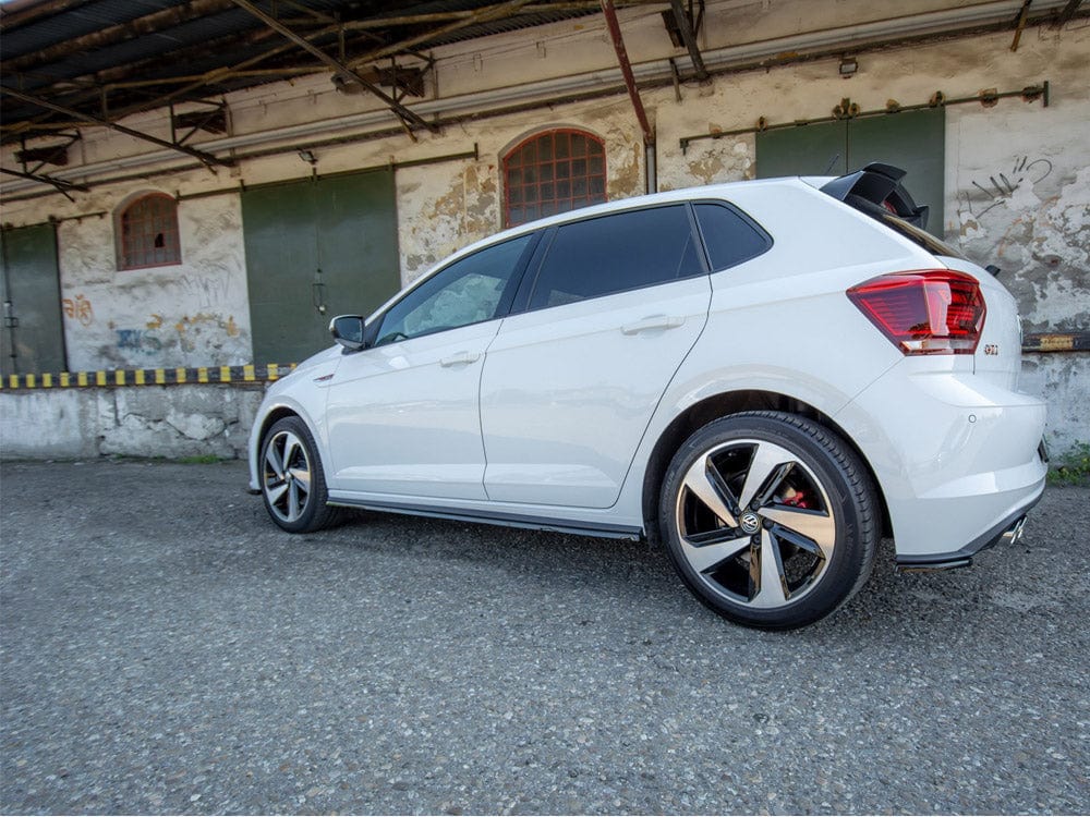 Maxton Design Gloss Black / No Side Skirts Diffusers VW Polo MK6 GTI 2017-2021 Maxton Design SR