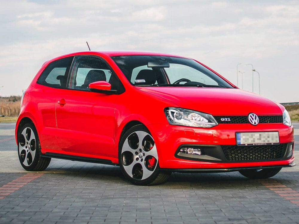 Maxton Design Gloss Black / No Side Skirts Splitters Volkswagen Polo MK5 GTI 6R Pre-facelift 2009-2014 Maxton Design SR