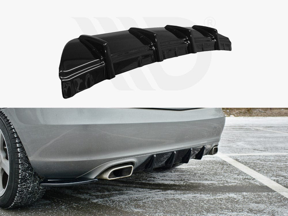 Maxton Design Gloss Black Rear Diffuser Mercedes-Benz SLK R172 Standard 2011-2015 Maxton Design SR