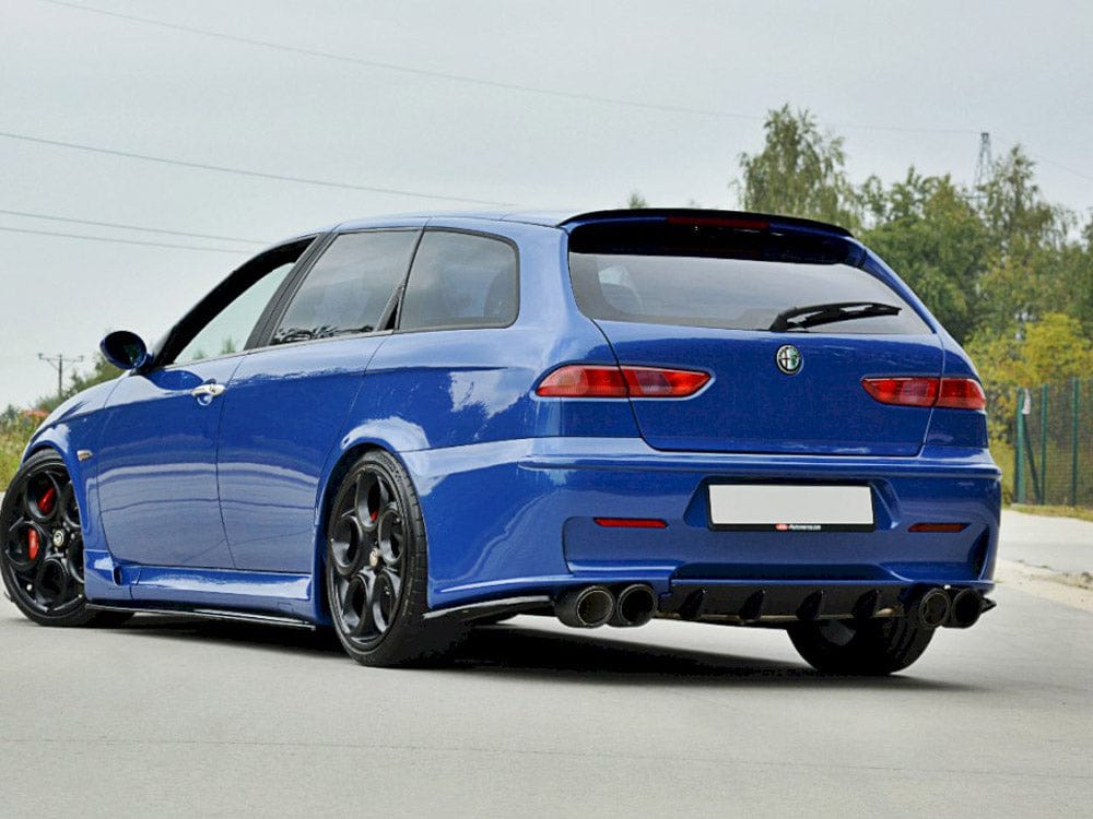 Maxton Design Gloss Black Rear Side Splitters Alfa Romeo 156 GTA Sportwagon 2002-2005 Maxton Design SR