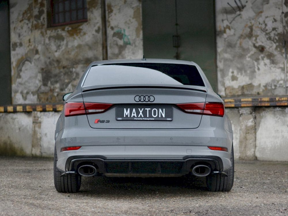 Maxton Design Gloss Black Rear Side Splitters Audi RS3 8V Facelift Sedan 2017-2020 Maxton Design SR