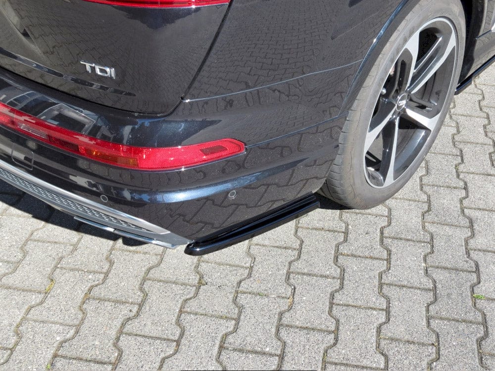 Maxton Design Gloss Black Rear Side Splitters Audi SQ7/ Q7 S Line MK2 2016-2020 Maxton Design SR