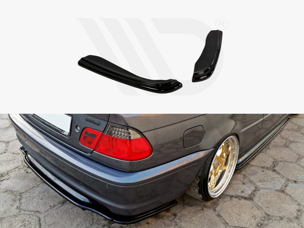 Maxton Design Gloss Black Rear Side Splitters Bmw 3 E46 Mpack Coupe Maxton Design SR