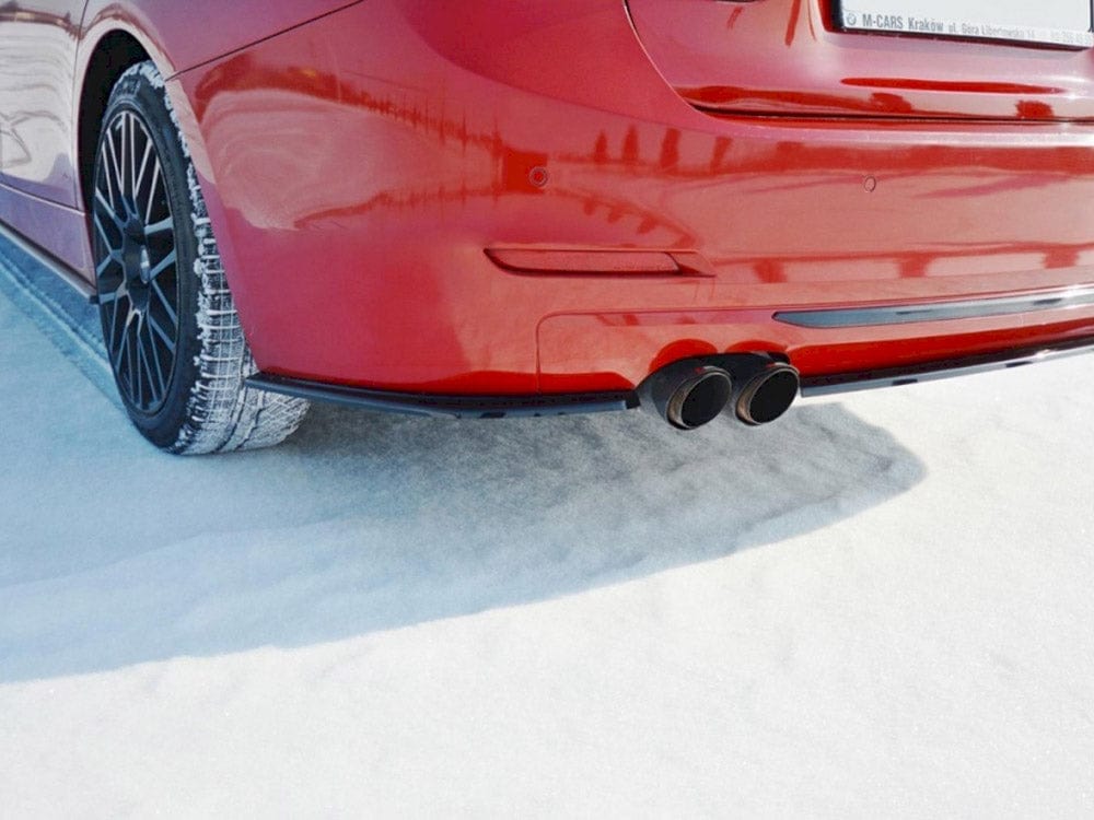 Maxton Design Gloss Black Rear Side Splitters BMW 3 F30 Sedan 2012-2014 Maxton Design SR