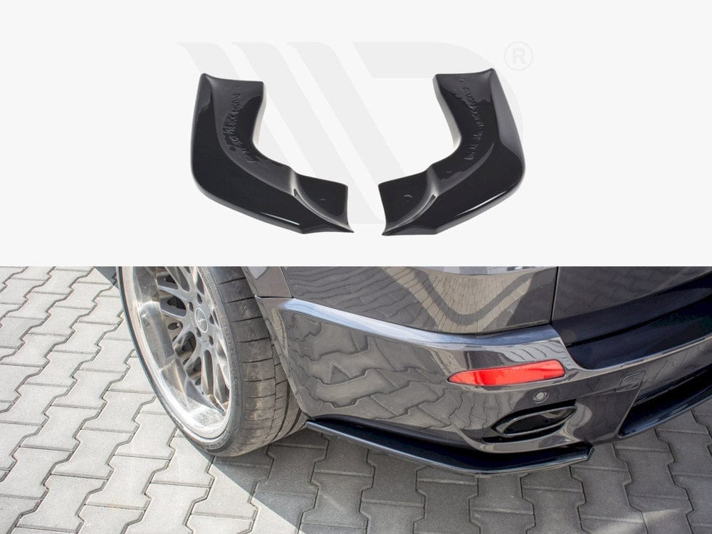 Maxton Design Gloss Black Rear Side Splitters Bmw X5 E70 Facelit M Sport 2010-2013 Maxton Design SR