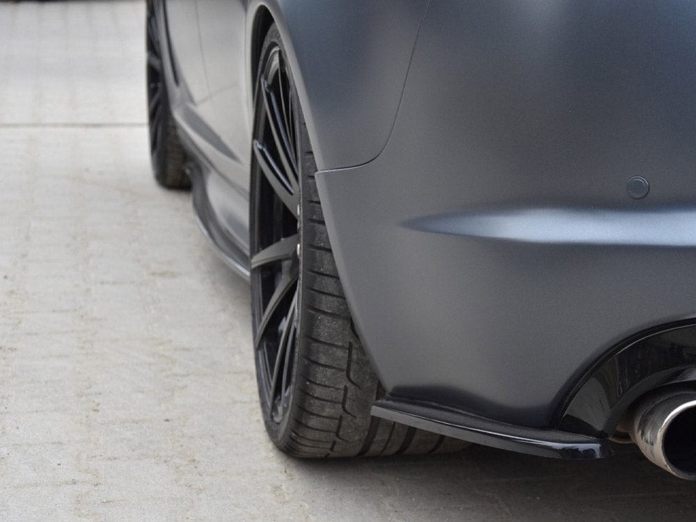 Maxton Design Gloss Black Rear Side Splitters Jaguar XF- R 2007-2011 Maxton Design SR