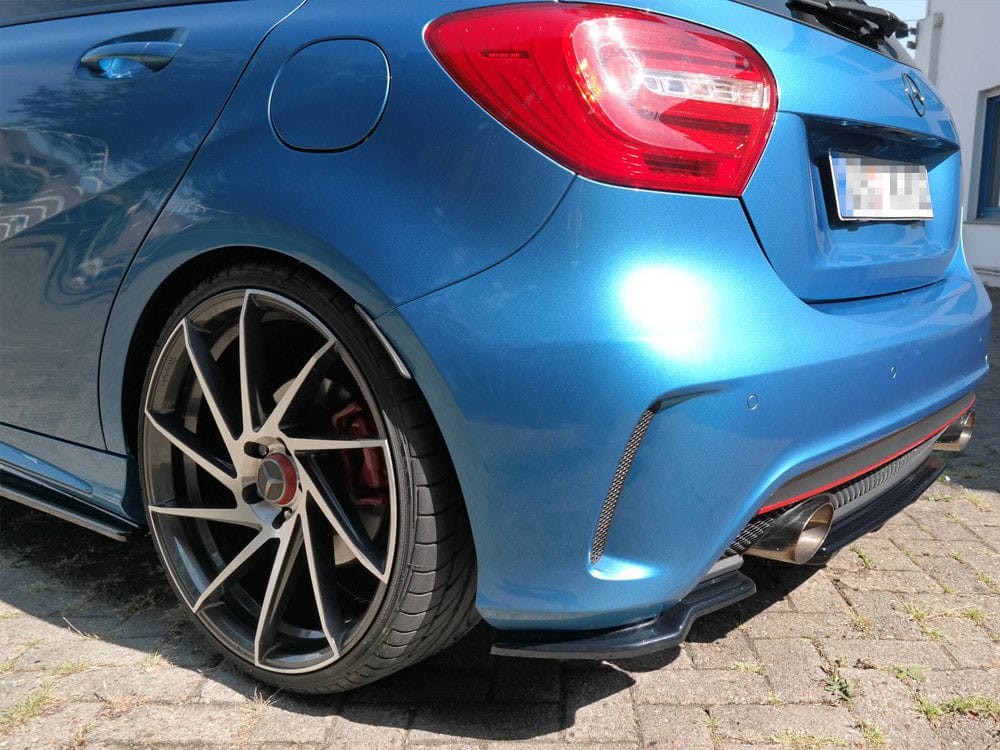 Maxton Design Gloss Black Rear Side Splitters Mercedes A-class W176 Amg-line Pre-facelift 2013-2015 Maxton Design SR