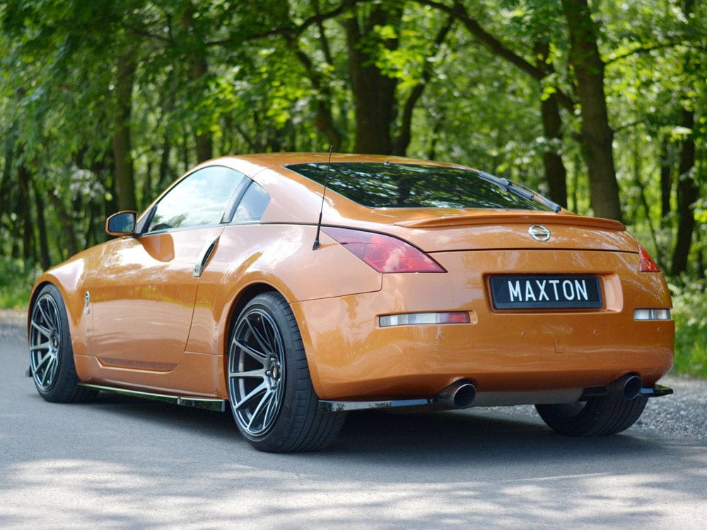 Maxton Design Gloss Black Rear Side Splitters Nissan 350Z 2003-2008 Maxton Design SR