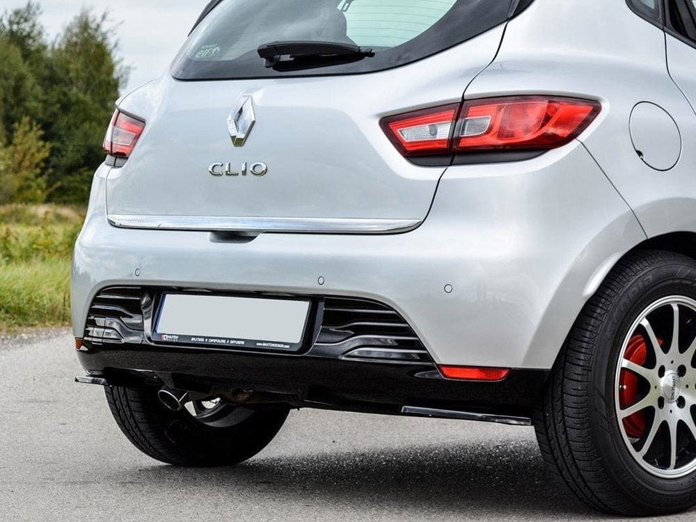 Maxton Design Gloss Black Rear Side Splitters Renault CLIO MK4 Standard 2012-2016 Maxton Design SR