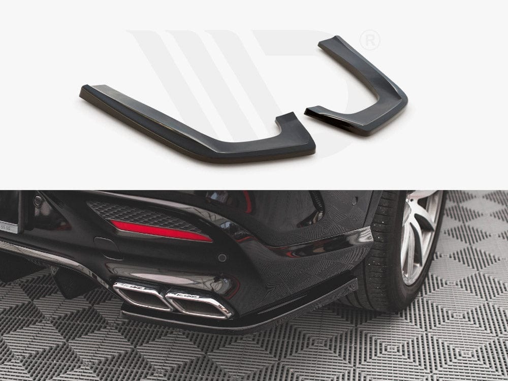 Maxton Design Gloss Black Rear Side Splitters V.2 Mercedes GLE Coupe 63AMG C292 2015-2019 Maxton Design SR