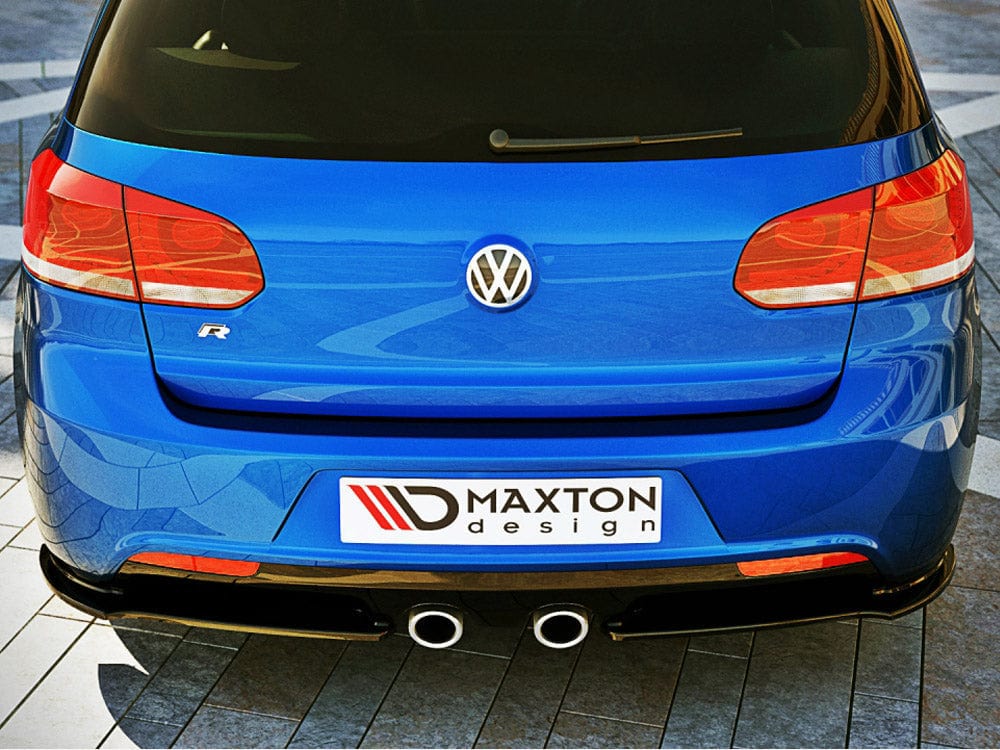 Maxton Design Gloss Black Rear Side Splitters VW Golf VI R Maxton Design SR