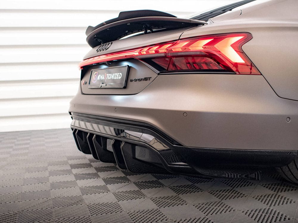 Maxton Design Gloss Black Rear Valance Audi e-Tron GT / RS GT Mk1 Maxton Design SR