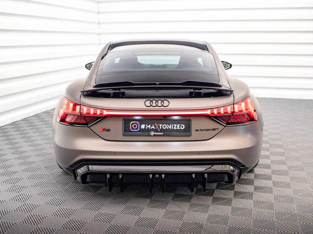 Maxton Design Gloss Black Rear Valance Audi e-Tron GT / RS GT Mk1 Maxton Design SR
