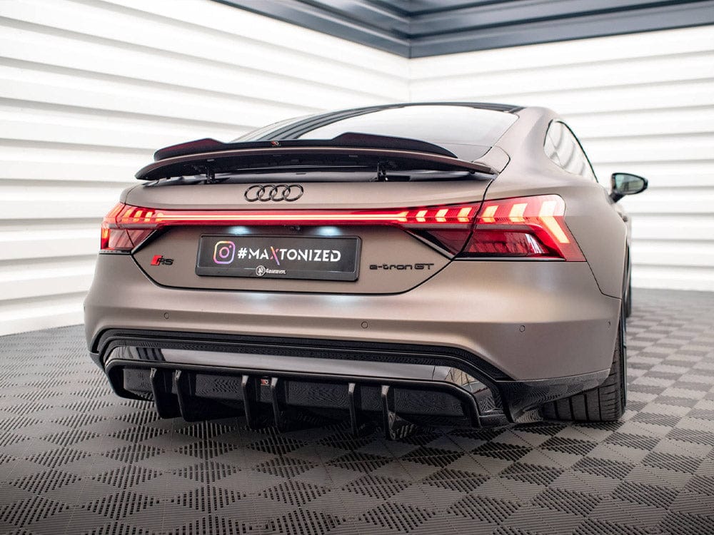 Maxton Design Gloss Black Rear Valance Audi e-Tron GT / RS GT Mk1 Maxton Design SR