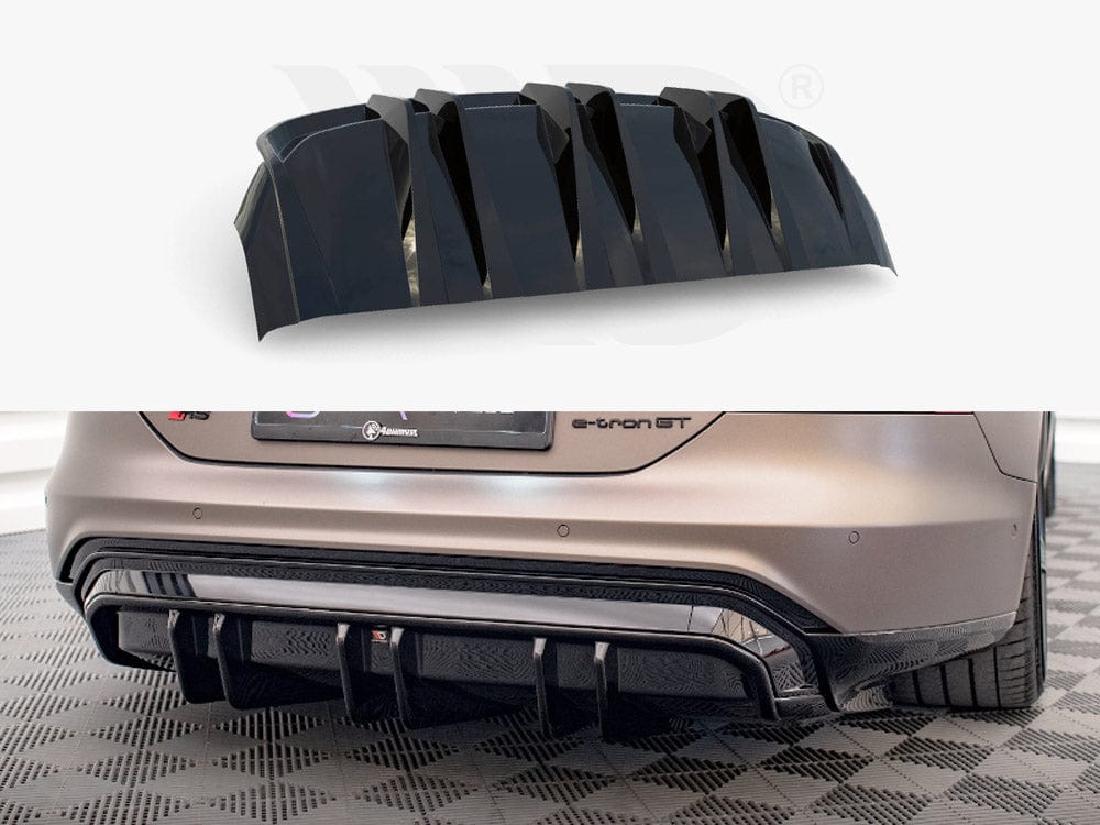 Maxton Design Gloss Black Rear Valance Audi e-Tron GT / RS GT Mk1 Maxton Design SR